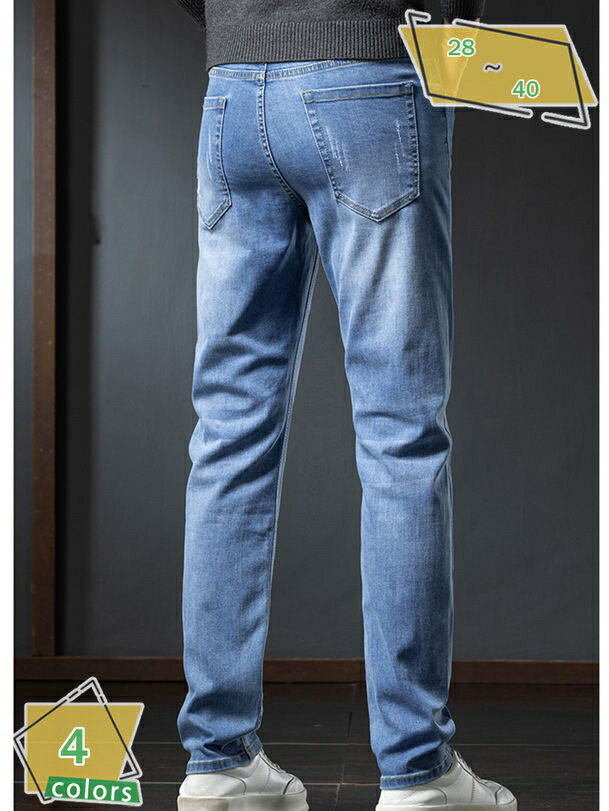 777円OFFクーポン メンズ デニムパンツ ストレッチ ダメージ加工 Gパン 裏起毛 暖かパン ジーパン アメカジ かっこいい メンズジーンズ ズボン 紳士 カジュアル RaogtCYU