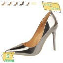 1600円OFFクーポン パンプス エナメル レディース ハイヒール ポインテッドトゥ 10.5cmピンヒール レディース パンプス シルバー ゴールド 走れる 美脚 フォーマル パーティー 結婚式 2次会 通勤 ウェディング 履きやすい 安定感 RaogtCYU