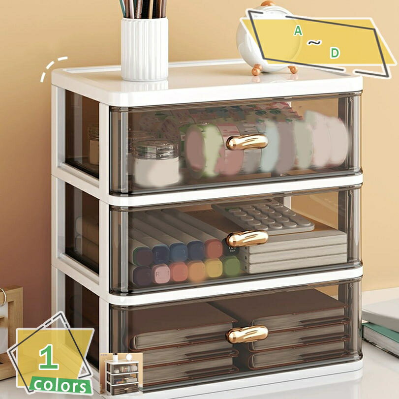 収納ケース 引き出し 小物 卓上 収納ボックス 2段3段4段5段 プラスチック ケース ボックス 収納 小物ケ..