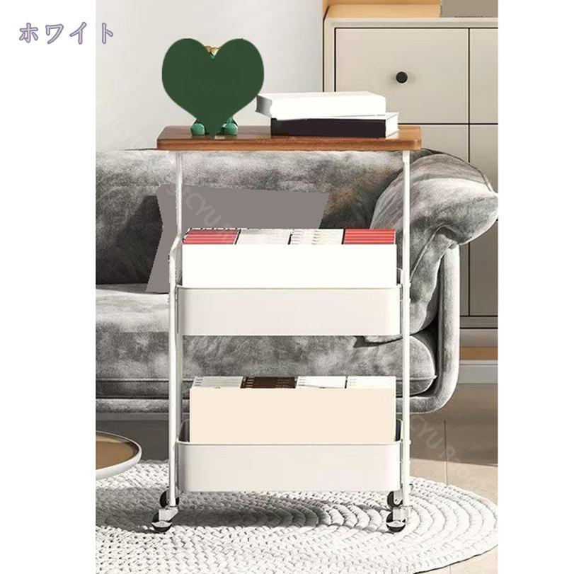 500円OFFクーポン キッチンワゴン 天板 天板付き ワゴン スチール製 収納ラック 収納 マルチワゴン 3段 ラック 北欧風 隙間収納 バスケットワゴン キッチンストッカー おしゃれ 作業台 トースター キャスター付き テーブルワゴン バスケットラック 棚 [3]