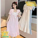 500円OFFクーポン ネグリジェ レディース 夏 パジャマ 寝間着 室内着 部屋着 マタニティ ルームワンピース 大きいサイズ 半袖 ルームウェア レース フ...