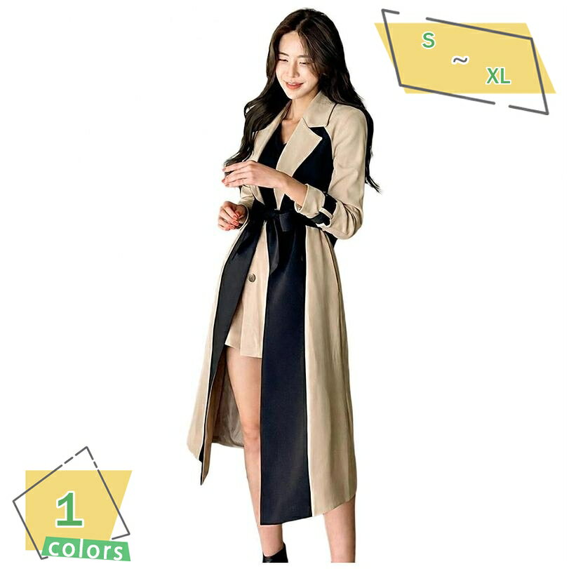 1000円OFFクーポン トレンチコート レディース 体型カバー 着痩せ 細見え スレンダ...