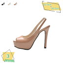 760円OFFクーポン サンダル ハイヒールレディース パンプス ピンヒール 10.5cmヒールヒ10.5cmヒール バックストラップ プラットフォーム オープントゥ 低反発 ビスネス用 宴会用 就活 エレガント 大人 可愛い カジュアル 通勤用 RaogtCYU(4)