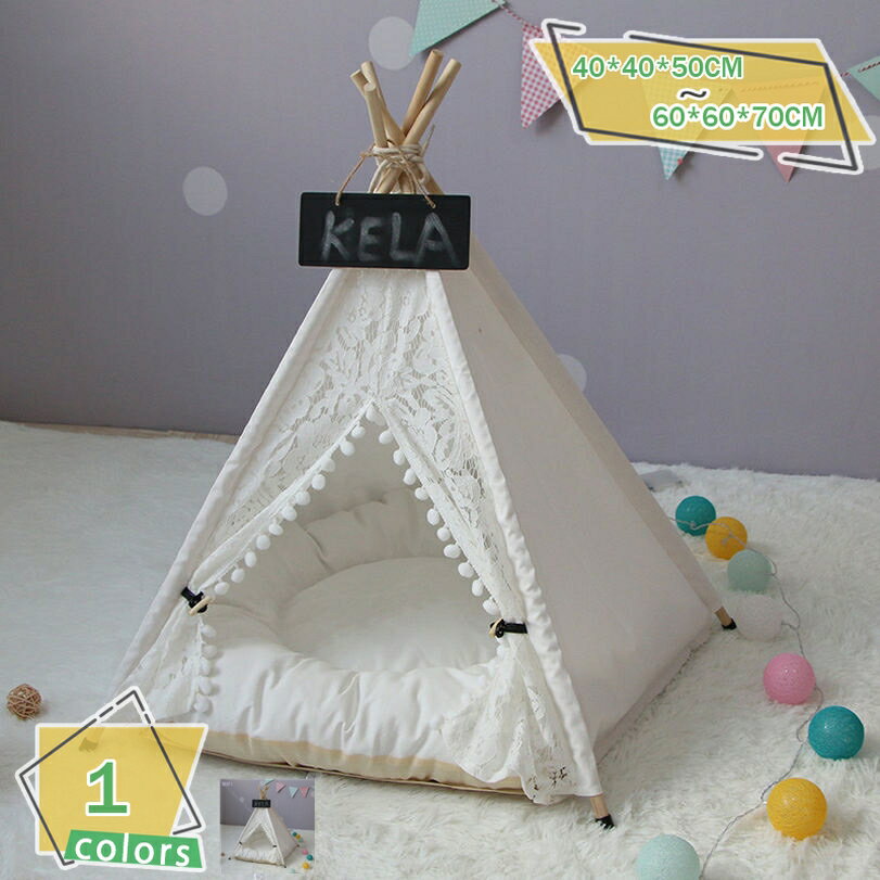 ペットベット テント型 猫 犬用 テント ハウス 猫小屋 犬小屋 組み立て簡単 洗濯可能 ソフト マット付き 室内 ペット テント 猫小屋 暖かい 保温防寒 かわいい 2way ペット用寝袋 犬用ベッド ペットクッション 冬 夏 RaogtCYU