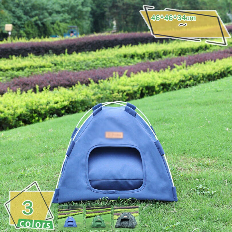 ペットベット テント型 猫 犬用 テント ハウス 猫小屋 犬小屋 組み立て簡単 洗濯可能 ソフト マット付き 室内 ペット テント 猫小屋 暖かい 保温防寒 かわいい 2way ペット用寝袋 犬用ベッド ペットクッション 冬 夏 RaogtCYU