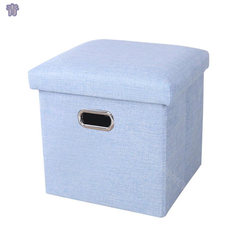 収納スツール 持ち手付き 綿麻製 収納スツール 椅子 イス チェア ソファ サイドテーブル 収納BOX 北欧 ボックススツール ストレージチェア 納できるスツール 折りたたみフットレストスツール 収納箱 1人掛け 折り畳み オットマン収納 隠す収納 RaogtCYU