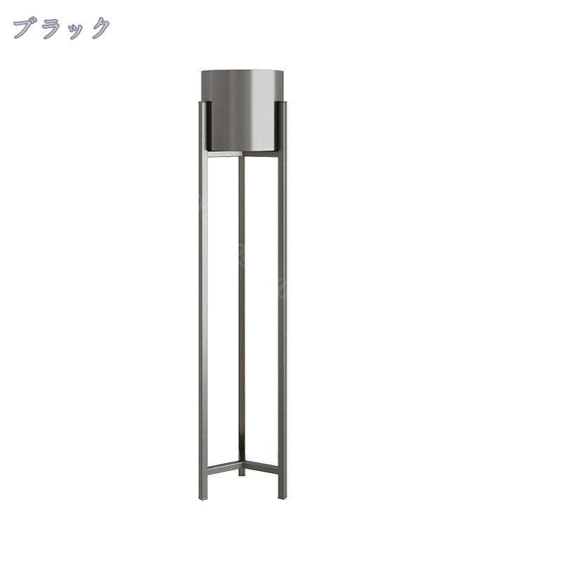 1000円OFFクーポン 花台 フラワースタンド プランタースタンド 60cm アイアン ブラック ゴールド モダン シンプル おしゃれ 室内 屋外 玄関 ベランダ スリム 黒 鉢置き台 ポット スタンド ガーデンラック 花棚 盆栽スタンド 植物スタンド 植物棚 植木鉢 観葉