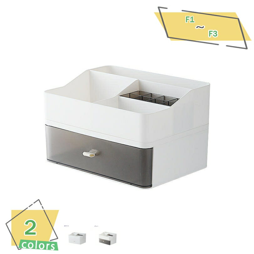 300円OFFクーポン 化粧品収納ボックス メイクボックス 卓上収納 仕切りボックス 引き出しボックス 多種類 卓上型 引き出し収納 コスメボックス デスクトッ...