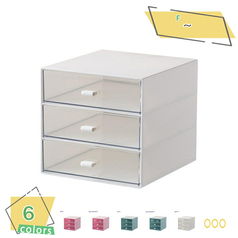 300円OFFクーポン 小物収納 約15.5×17×14.5cm ホームボックス 引き出し プラスチック 小物 収納 ケース 文房具 ボックス 小物入れ 卓上収...