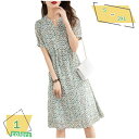 500円OFFクーポン シフォンワンピース 花柄 半袖 aライン ロングワンピース ミモレ丈 レディース きれいめ 着痩せ ドレス 夏 膝丈 vネック 修身 カジュアル エレガント 大人 普段着 結婚式 パーティー 通勤 二次会 マキシワンピース サマードレス RaogtCYU