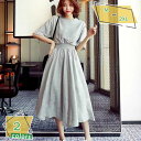 ワンピース レディース 夏 半袖 マキシワンピース 無地 フレアワンピース ウエストマーク レース フレンチスリーブ ミモレ丈 リラックス ワンピ ロング丈 体型カバー 着痩せ 大きいサイズ タック ワンピ 大人 可愛い パーティードレス RaogtCYU