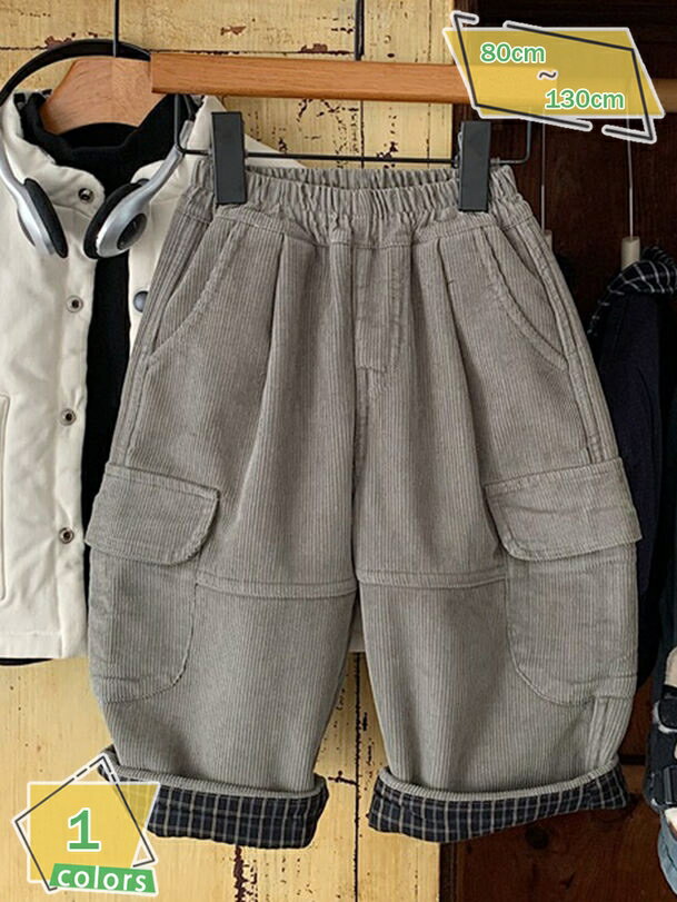 1000円OFFクーポン 長ズボン キッズ 子供服 コーデュロイパンツ ボトムス 冬 あったか コーデュロイ 子ども服 男の子 女の子 ゆったり バギーパンツ RaogtCYU