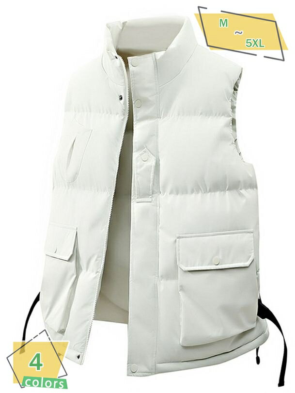 1000円OFFクーポン アウター メンズ ダウン ダウンベスト 暖かい 中綿ベスト 秋冬 アウター 中綿ジャケット ブルゾン 防寒 通勤 通学 RaogtCYU