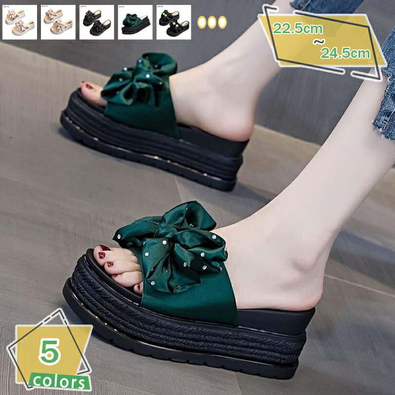 500円OFFクーポン 美脚 ミュール つっかけ レディース お花 コンフォート サボ ママ サンダル 大きいサイズ 疲れにくい 歩きやすい 安定感 ウェッジソール サンダル 妊婦 婦人靴 コンフォートサンダル 夏 プール お風呂 厚底サンダル RaogtCYU