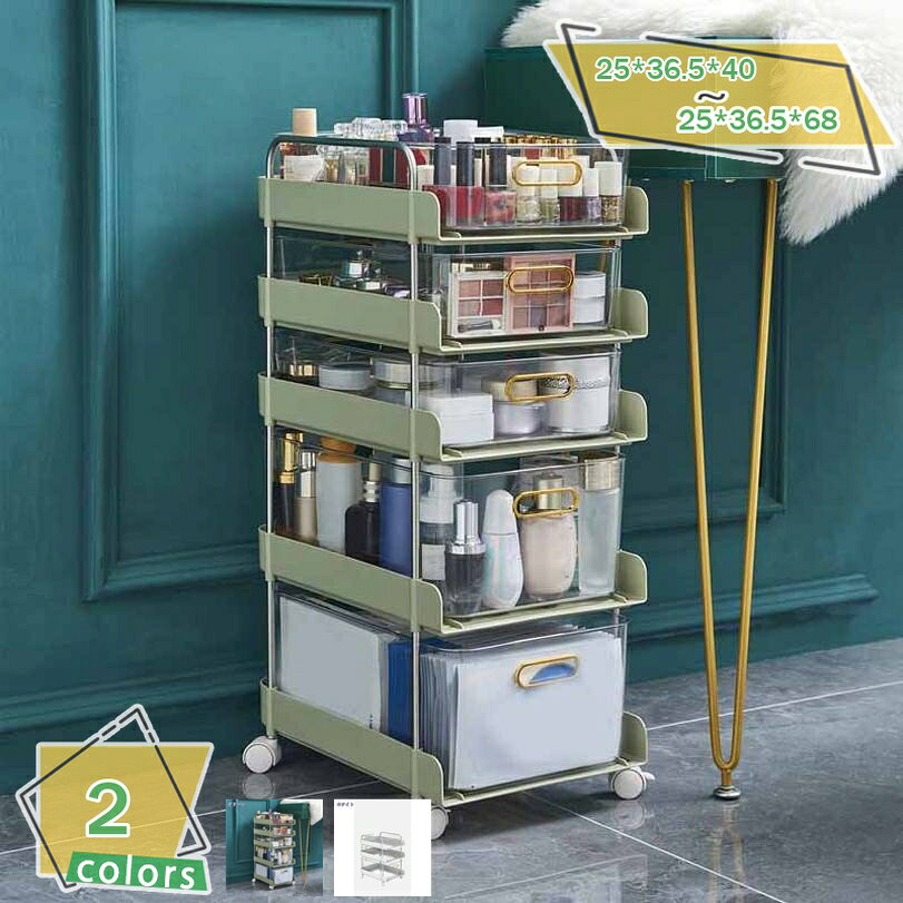 1000円OFFクーポン ワゴン 5段 引き出しワゴン おしゃれ かわいい キャスター付き 透明 収納 引き出し ベッド横 雑誌 小物収納 片付け リビング 部屋 キッチン収納 収納ワゴン メイクワゴン コスメワゴン サロンワゴン キッチンワゴン 化粧品 コスメ ネイル RaogtCYU