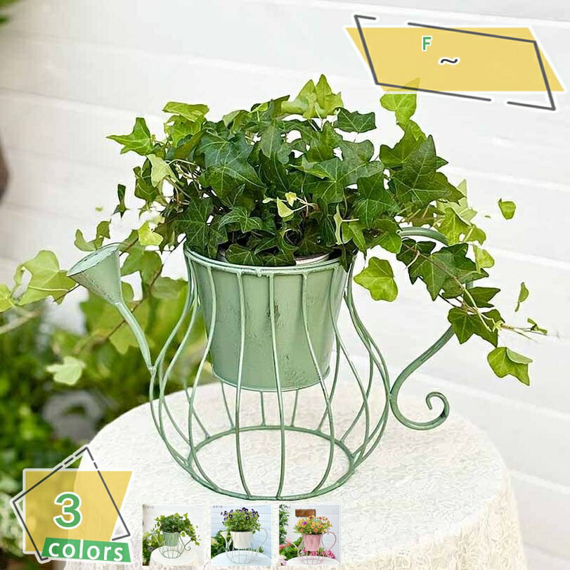 500円OFFクーポン フラワースタンド アイアン 鉢カバー おしゃれ 棚 水差し型 植木鉢カバー ポットカバー 花台 フラワーアレンジベース アイアン花器 インテリア リビング 玄関 観葉植物 花 ガーデン ガーデンオーナメント植木鉢 RaogtCYU