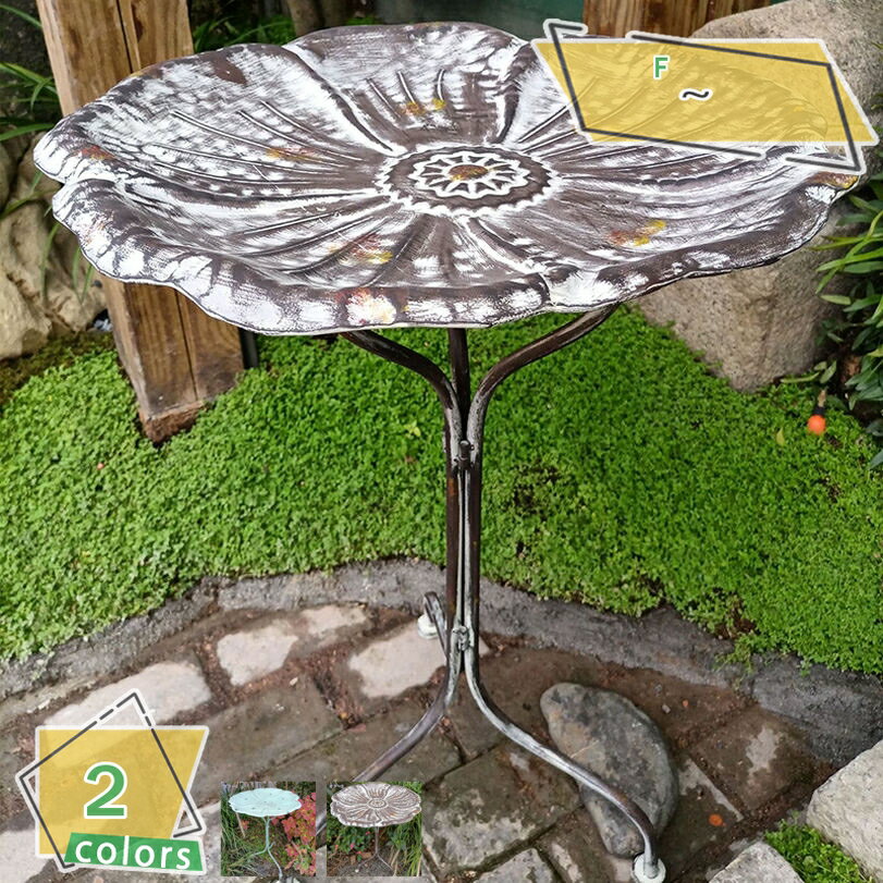 1000円OFFクーポン ガーデニング フラワープレートスタンド フラワースタンド アイアン おしゃれ 花台 ..