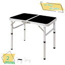 1000円OFFクーポン アウトドアテーブル 折りたたみ キャンプテーブル アウトドア テーブル 高さ調節可能 ハイテーブル 軽量 防水 アルミ レジャーテーブ...