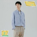 760円OFFクーポン シャツジャケット ワイシャツ 長袖 メンズ 春服 秋服 大きいサイズ シャツ ストライプ 長袖シャツ ビジネス カジュアル Yシャツ ボ...