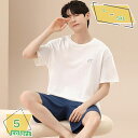 パジャマ メンズ 春夏秋 ポリエステル繊維 ゆったり スポーツウェア 柔らかく軽い薄手の快適Tシャツ 2点セット 適度なストレッチ 寝間着 吸汗速乾 静電気防止...