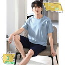 760円OFFクーポン パジャマ メンズ ポリエステル繊維 無地 2点セット 夏 ホームウェア スウェット 丸首 ギフト 父の日 大きいサイズです ルームワンピ...