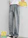 1600円OFFクーポン デニムパンツ メンズ ウォッシュ加工 ワイドパンツ バギー おしゃれ パンツ 春 夏 秋 ワイド ヴィンテージ デニムパンツ RaogtCYU