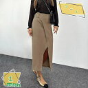 ペンシルスカート 細見え ストライプ 春 ロングスカート お出かけ オフィス 快適 着脱も楽々 あったかい 温かい あったか やわらかい タイト×プリーツ こだ...