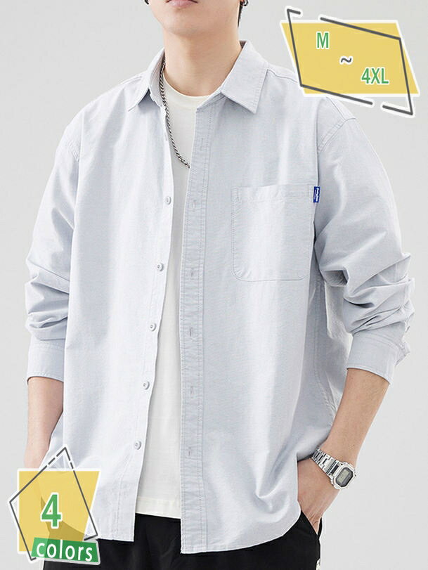 1000円OFFクーポン 夏服 メンズ シャツ ワイシャツ 大きいサイズ ゆったり 汗染み防止 かっこいい シンプル おしゃれ カジュアル 通勤 通学 サマー ...
