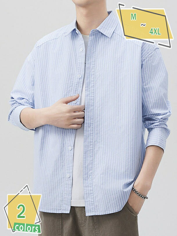 777円OFFクーポン シャツ メンズ 長袖 春秋 カジュアル ワークシャツ ポケット付き 襟付き 無地 おしゃれ 通気性 汗染み防止 快適な 軽い 柔らかい ...