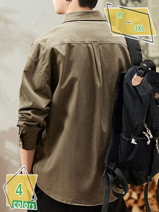 1000円OFFクーポン メンズ シャツ 長袖 春秋服 ワイシャツ 大きい サイズ ビジネス カジュアル ストライプ柄 ゆったり おしゃれ 服 軽い 柔らかい ...