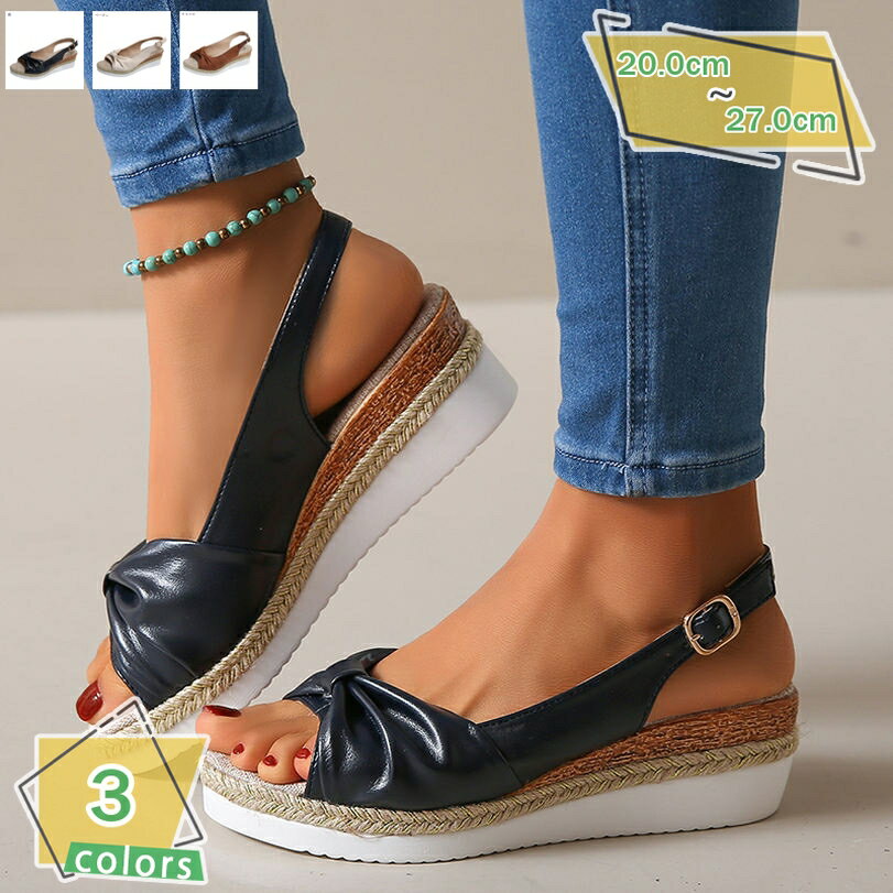 777円OFFクーポン オープントゥ ウェッジソール サンダル レディース 厚底 バックストラップ サンダル 歩きやすい 厚底サンダル ウエッジサンダル 5cm バックベルト ハイヒール スエード シューズ レディース 痛くない 履きやすい スタイルアップ RaogtCYU