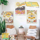 300円OFFクーポン 風景のタペストリー 花 花見 桃の節句 シンプル 田舎風 ファブリック装飾品 花柄壁掛け カーテン 部屋飾り インテリア 目隠し 気分転...