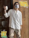 カジュアルシャツ 七分袖 メンズ 綿麻 夏服 ファッション 大きいサイズ ボタンダウン 前開き ビジネス 通勤 おしゃれ 快適 通気性 春 夏 秋 涼しい 薄い...