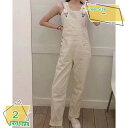 760円OFFクーポン サロペット レデイース デニム パンツ オールインワン ジーパン ボトムス カジュアル ポケット付き ロングパンツ 大きいサイズ 体形カ...
