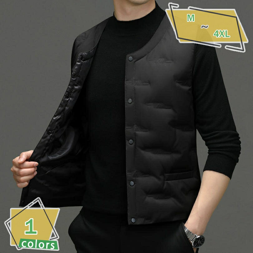 1000円OFFクーポン ウルトラライト ダウンベスト メンズ インナー ベスト ノーカラー 軽くてあったか 防寒 秋 冬 ビジネス ライトダウン ベスト スリム 軽量 薄手 秋冬 防寒 保温 冬用 冬服 カジュアル フォーマル あったか 大きいサイズ RaogtCYU