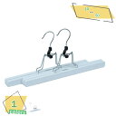 500円OFFクーポン ズボンハンガー すべり落ない ボトム用 ズボン スカート クリップ 型崩れしない 調節可能なクリップ ナチュラル色 10本 女性用 滑り...