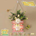 760円OFFクーポン 造花 人工観葉植物 壁掛け バラ アジサイ 薔薇 シルク 吊り下げ デコレーション アーティフィシャルフラワー 花園 婚礼の儀式 喫茶店...