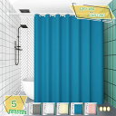 300円OFFクーポン シャワーカーテン 180cm丈 北欧 180*180 保温 飛沫防止シート バスルーム バスカーテン 厚手 ポリエステル繊維 寮用 北欧...