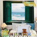 300円OFFクーポン 窓外景色 タペストリー 美景 おしゃれ 壁掛け インテリア ファブリック装飾品 モダン 多機能 リビング 寝室 窓 個性ギフト 新居祝い...
