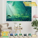 300円OFFクーポン タペストリー 北欧 おしゃれ ナチュラル シンプル 植物 グリーン リーフ 大判 癒し 部屋 飾り付け 窓 ペット オンライン飲み会 背...