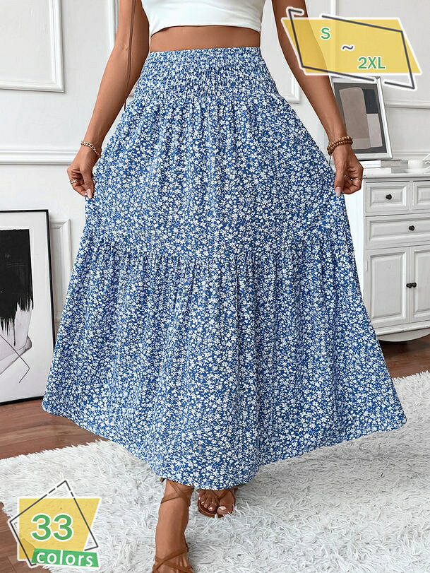 500円OFFクーポン スカート シフォンスカート ロングスカート フレアスカート ボトムス 花柄 タイト ミモレ丈 おしゃれ 春夏 春秋 ビジネス 披露宴 大きいサイズ レディース エレガント マーメイド裾 RaogtCYU