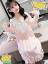777円OFFクーポン ネグリジェ キッズ パジャマ ワンピース 長袖 子供パジャマ 女の子 ワンピースパジャマ 夏 ルームウェア 部屋着 ドレス ロング 薄手...