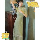 1000円OFFクーポン レディース チャイナドレス ロングワンピース チャイナ風 ワンピース ドレス 改良 チーパオ チャイナ服 民族衣装 レース ワンピ 茶服 刺繍 中華風 マキシ丈 花柄 中国風 民族風 ロング フォーマル 春夏秋 ゆったり 長袖 RaogtCYU