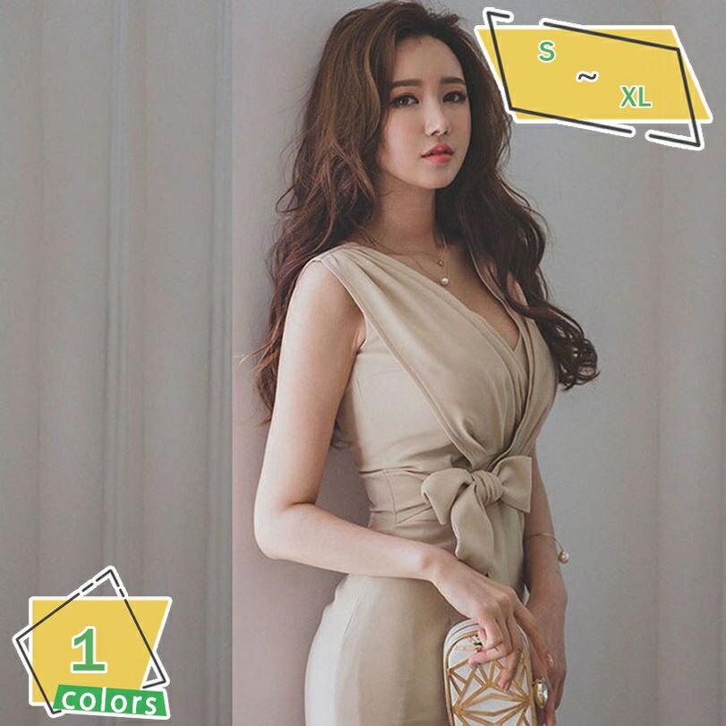 777円OFFクーポン ワンピース レディース タイト ドレス パーティー ひざ丈 結婚式 キャバ 嬢 春夏秋 リゾート シフォン 夏ワンピース クラブドレス リボン 夏服 体型カバー 20代 30代 40代 50代 シースルー 胸元 Vネック パーティードレス RaogtCYU