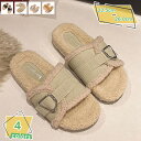 スリッパ 厚底 サンダル レディース ルームシューズ ミュール 歩きやすい もこもこ 可愛い 暖かい フラット ファーサンダル ファースリッパ ぺたんこ おしゃれ 外履き 柔らかい もこもこ ふわふわ ミュールサンダル 軽量 RaogtCYU