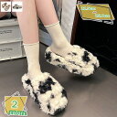 500円OFFクーポン サンダル ファーサンダル バイカラー 無地 レディース フェイクファー ファー付 ぺたんこ 歩きやすい 滑り止め 可愛い 痛くない 室内履き ルームシューズ 美脚 旅行 オフィス つっかけ 厚底 暖かい 低反発 パーティ 無地 RaogtCYU