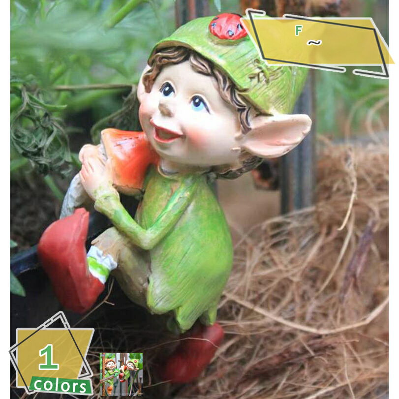 300円OFFクーポン ガーデン 雑貨 妖精 ガーデニング 庭 インテリア雑貨 ガーデンオーナメント 置物 妖精彫刻面白い装飾 オーナメント 樹脂 ガーデン 屋外 デコレーション かわいい 芝生の鉢植えの置物 北欧雑貨 防水 耐久性 ギフト RaogtCYU(4)