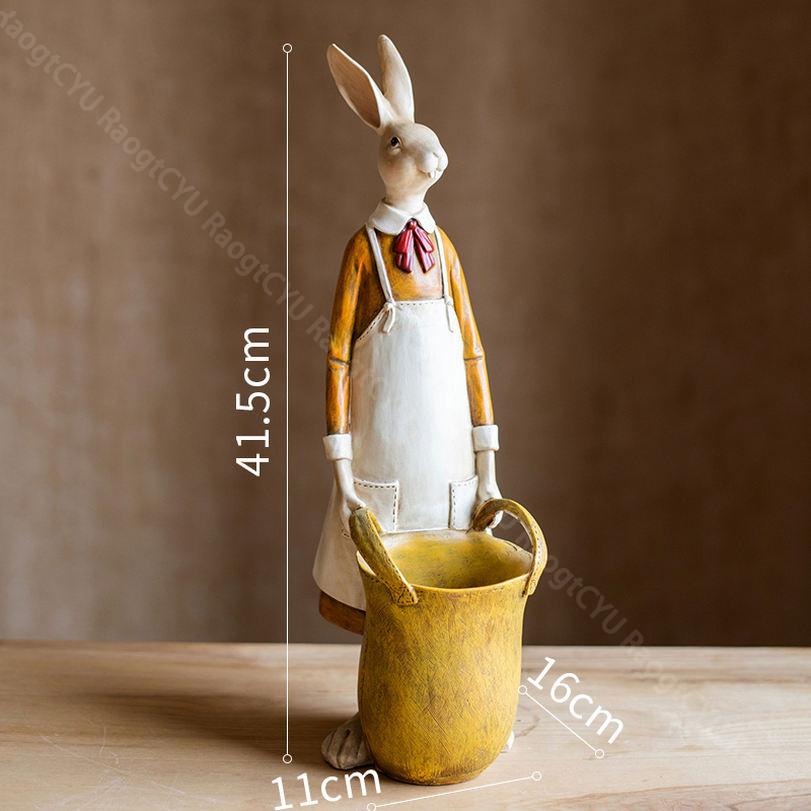 2000円OFFクーポン うさぎの置物 ガーデニング 兎 オーナメント ガーデン オブジェ 置物 ガーデニング雑貨 動物 インテリア ガーデンオーナメント 大型 リアル ウサギ 彫像 ガーデン装飾 プレゼント 園芸 屋外 可愛い 防水 耐久性 RaogtCYU