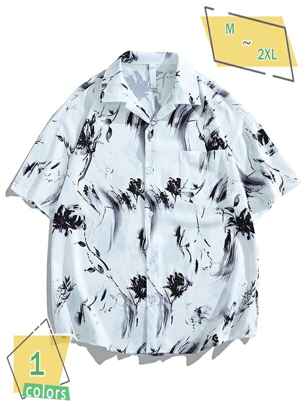 1000円OFFクーポン アウトドアシャツ メンズ 半袖 開襟シャツ 通気 登山 薄手 作業着 日常着 カジュア..