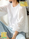 Tシャツ レディース トップス 半袖 丸首 カジュアル 仕事 通勤 シンプル おしゃれ カットソー 花柄 刺繍 薄手 レース 可愛い ゆったり ビッグシルエット 着せ オフィス 大きいサイズ 普段着 春 夏 ブラウス 丸襟 エレガント RaogtCYU